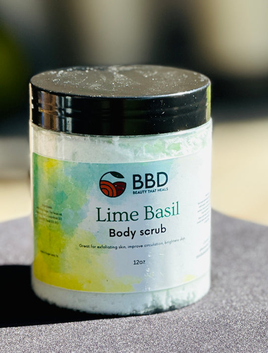 Lime Basil foaming body scrub